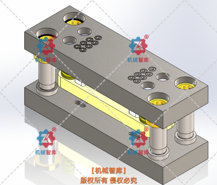 017-模具-6槽切割模具设计 sw