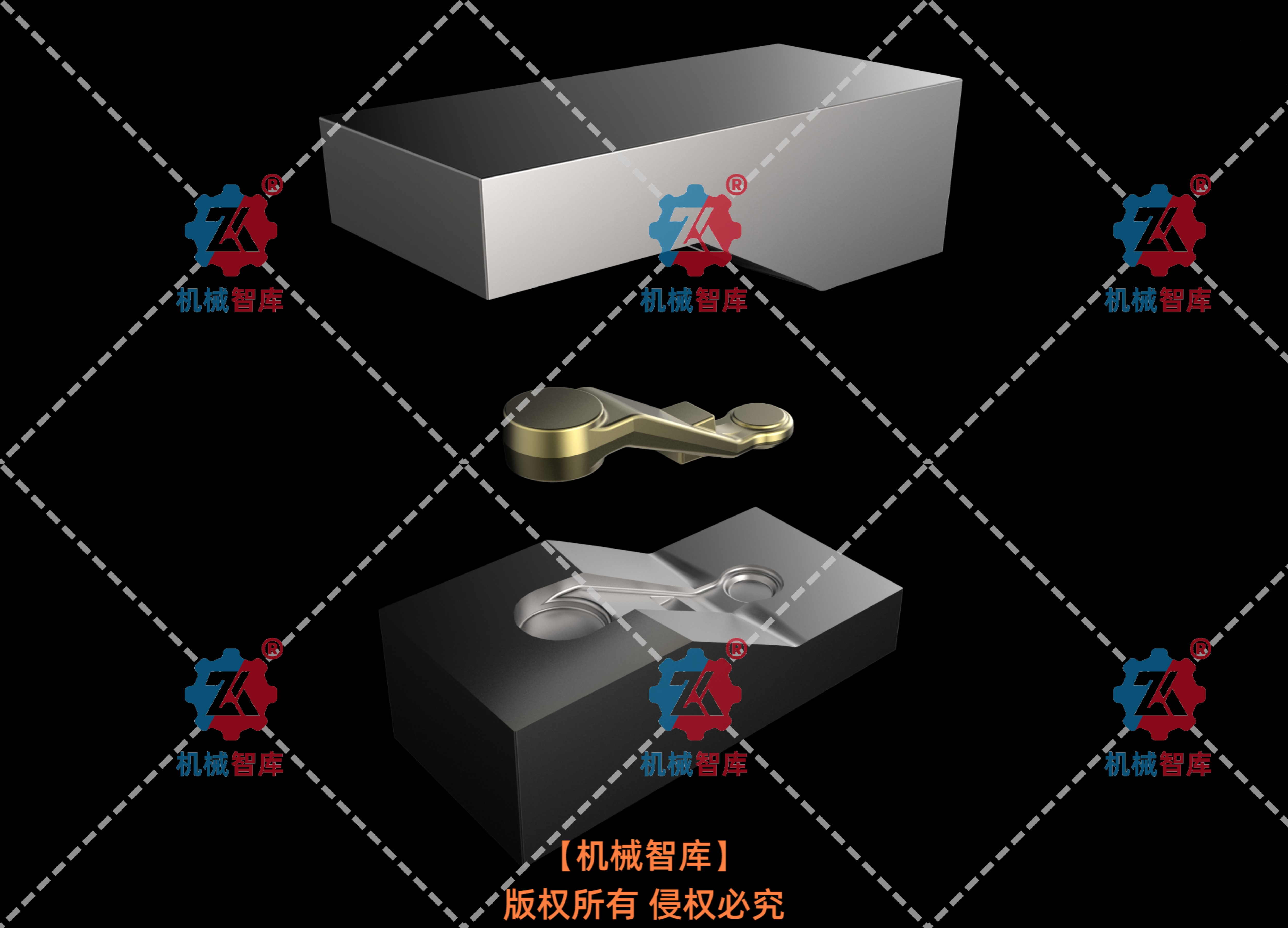 072-模具-吊臂模具 sw