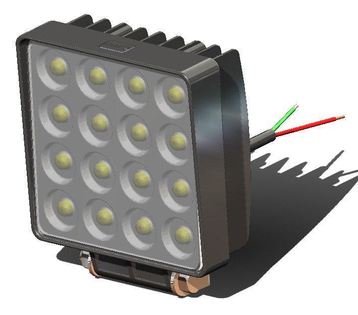 LED 头灯 48W AutoSide AS-48_SQ_F-3E(LED 泛光灯)