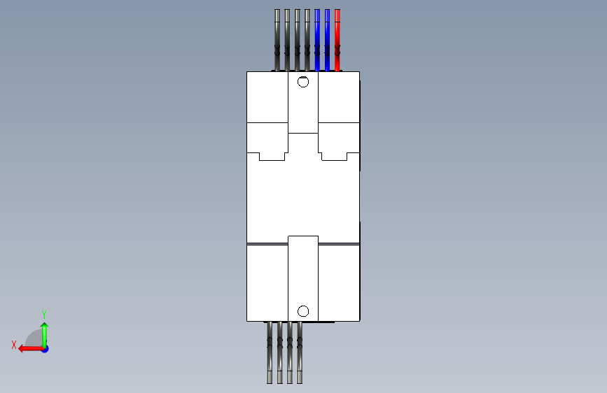 西门子SM-1223-DC-DC-8DI-8DQ-6ES7223-1BH32-0XB0 背面视图