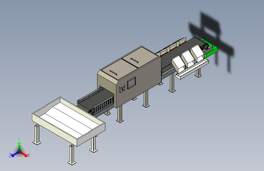 盐渍加工用输送机3D数模图纸 STEP格式