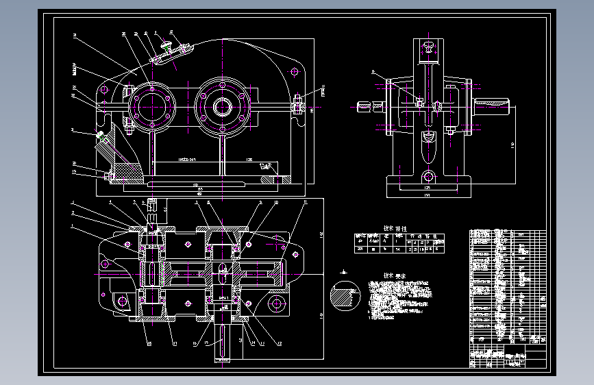一级圆柱斜齿轮减速器cad-MF