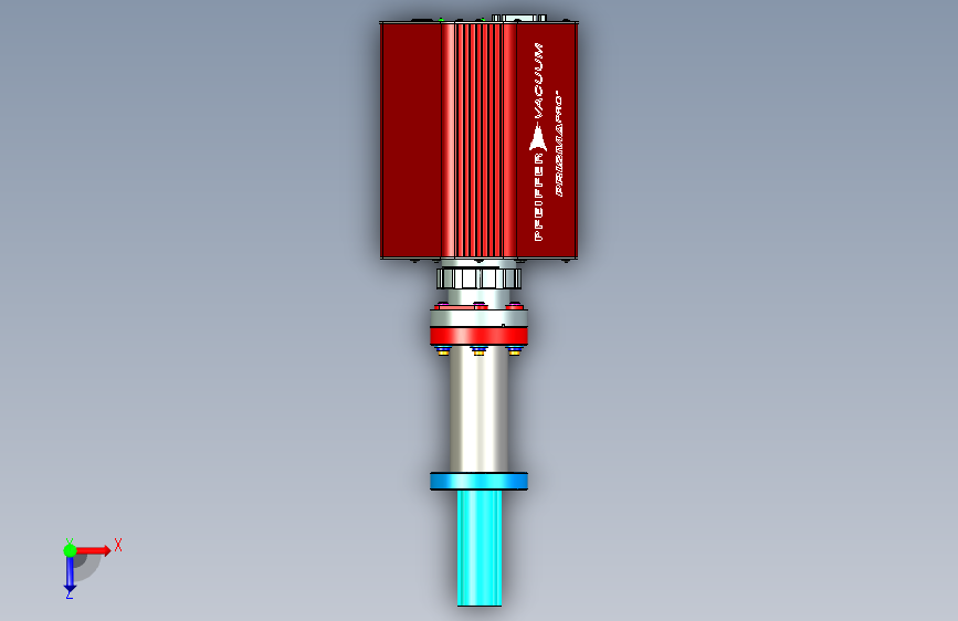 Pfeiffer-四极质谱仪-RGA-MF50_STEP_模型图纸下载 – 懒石网