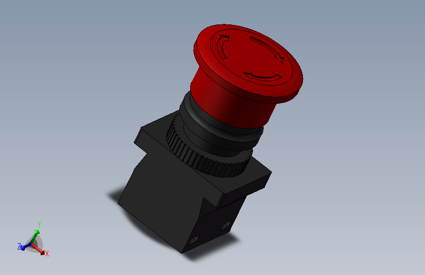 solidworks急停开关模型-MF