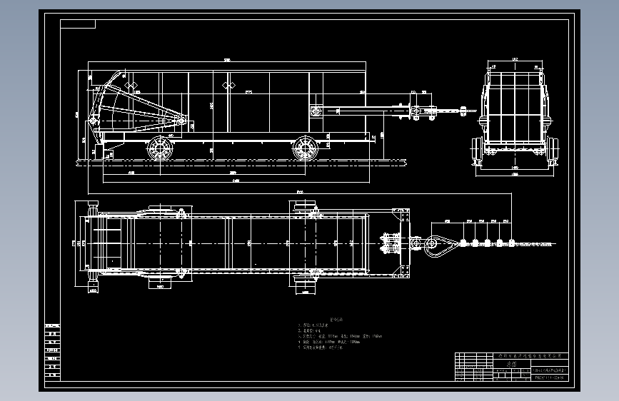 TSO202（3）-320-00六吨后卸式斜井箕斗总图-Model