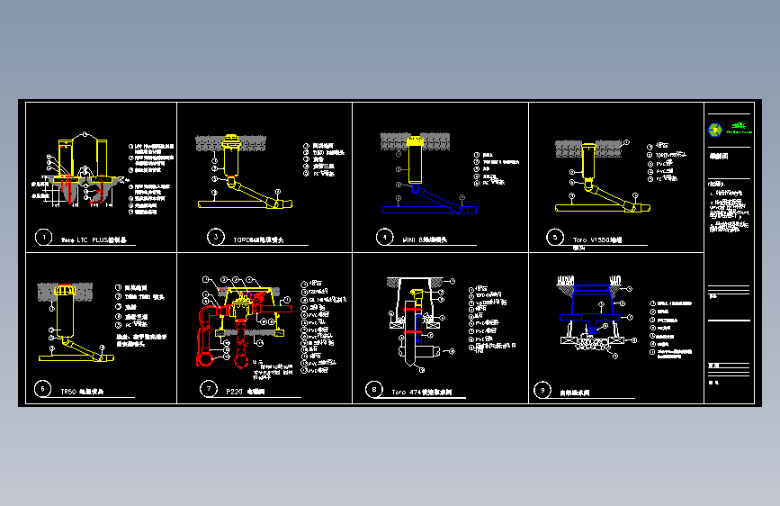 灌溉地埋喷头大样施工图纸MF