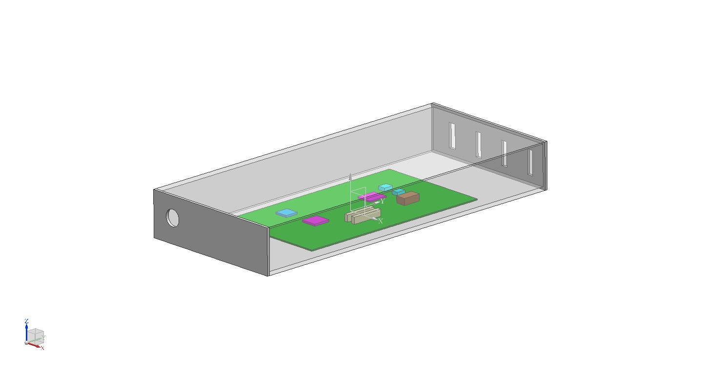 开放式机箱中的 PCB