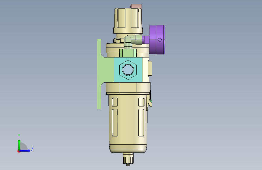 Regulator调节器组件（CKD.JP） STEP_SOLIDWORKS 2016_模型图纸下载 – 懒石网