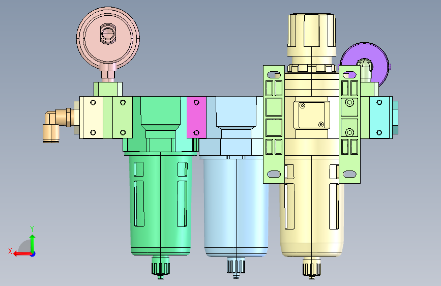 Regulator调节器组件（CKD.JP） STEP_SOLIDWORKS 2016_模型图纸下载 – 懒石网