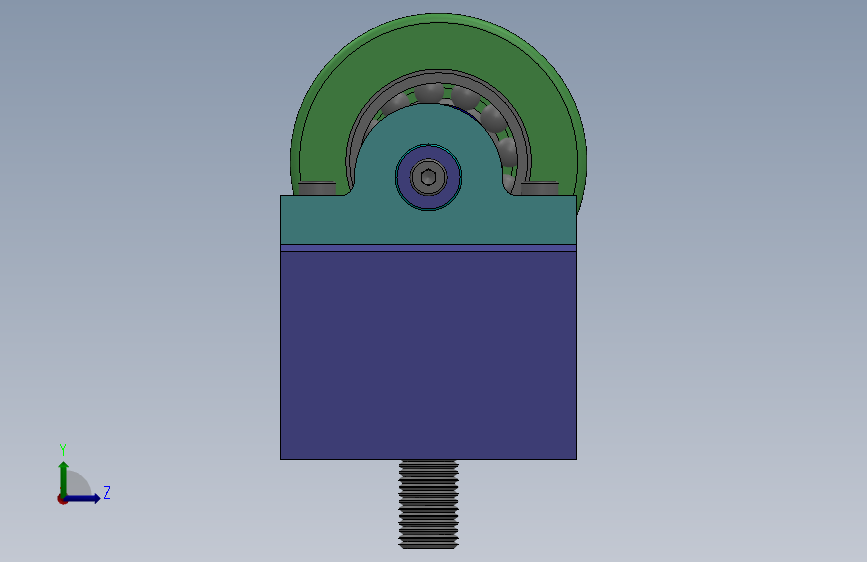 yataghan承载机构3D数械图纸 Solidworks设计 左侧视图