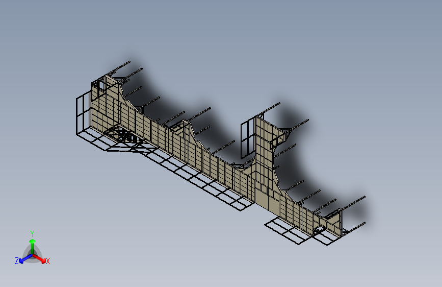 Work platform工作平台3D数模图纸 STEP格式