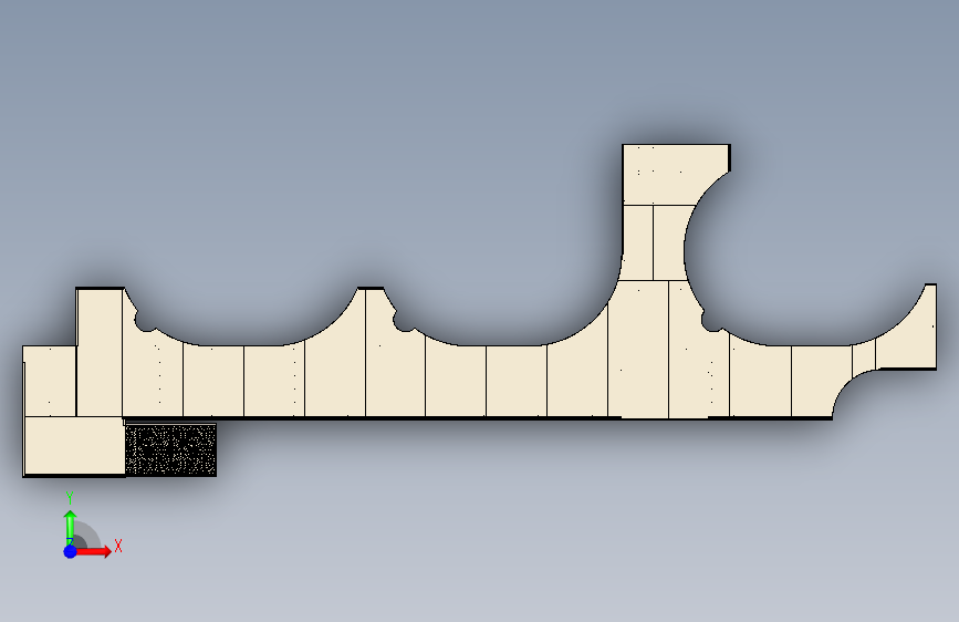 Work platform工作平台3D数模图纸 STEP格式 正面视图