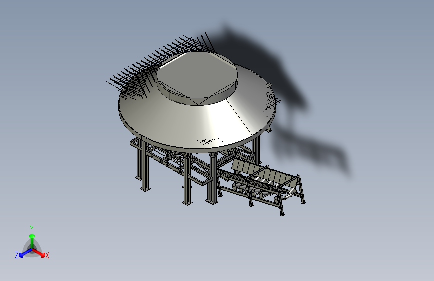 underground地下舱壁结构3D数模图纸 STEP格式