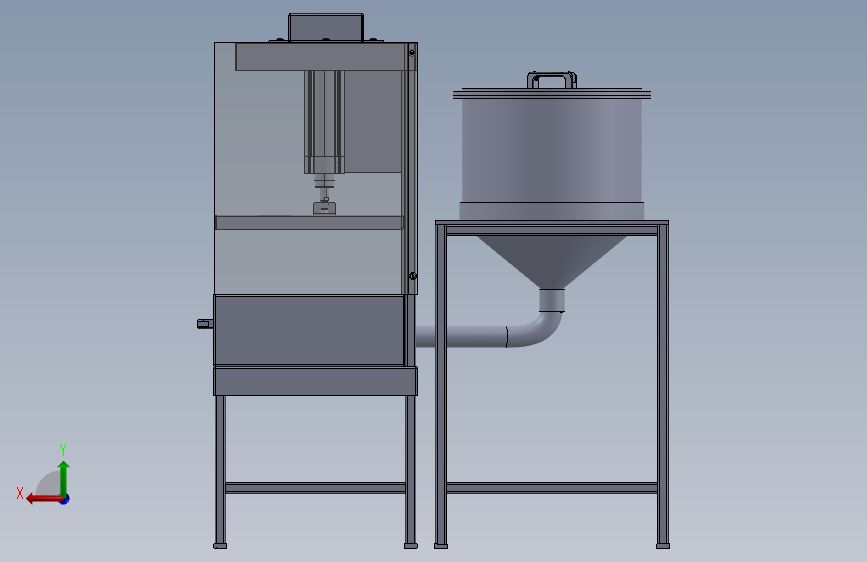 Tofu Machine豆腐机3D数模图纸 STEP格式 背面视图