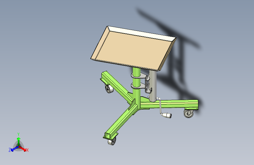 Table ajustable可调工作台3D数模图纸 STP格式