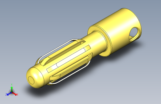 金色子弹头连接器 4mm