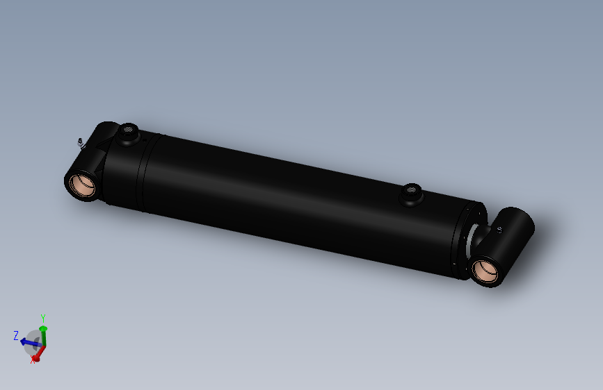 Ø140xØ70x450液压执行器-KeyCreator-SW