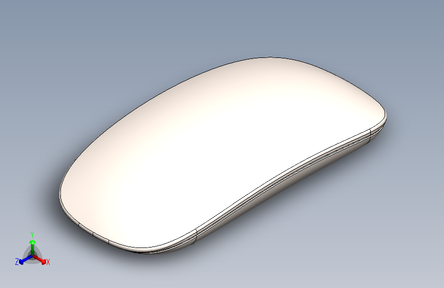 3D建模Apple鼠标产品设计CAD-SW-