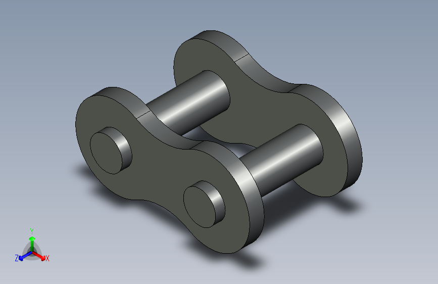 9.525mm或38英寸链条内外链的3D Step文件-STEPIGES-