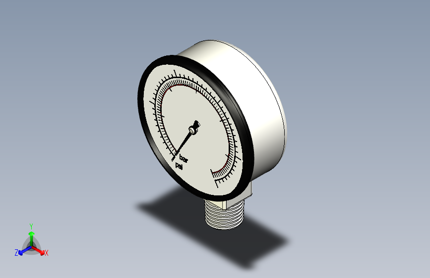 14螺纹压力表入口-Autodesk Inventor-STEPIGES