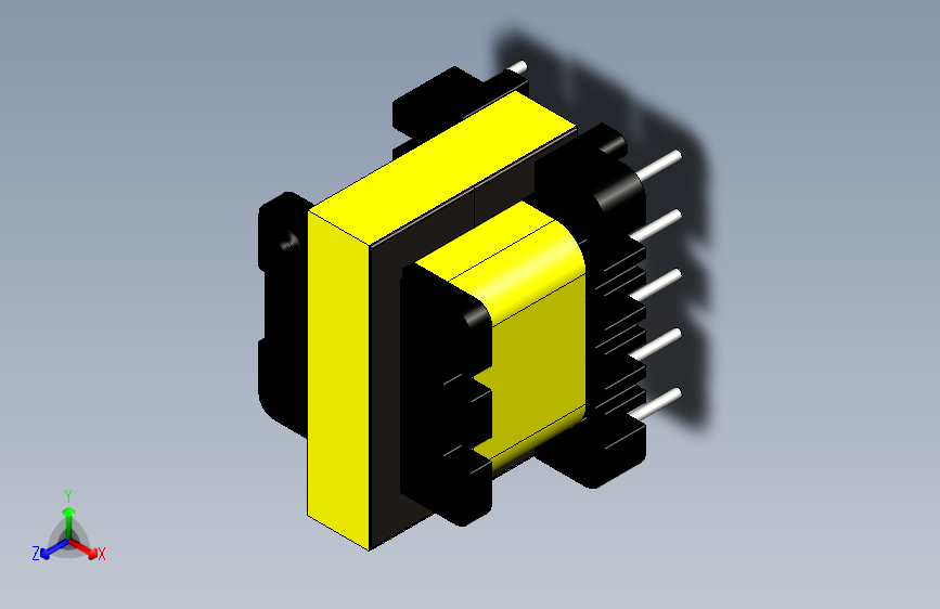 24V 1.5A或12V 3A的Transformer EE25 5+5p.-STEPIGES-
