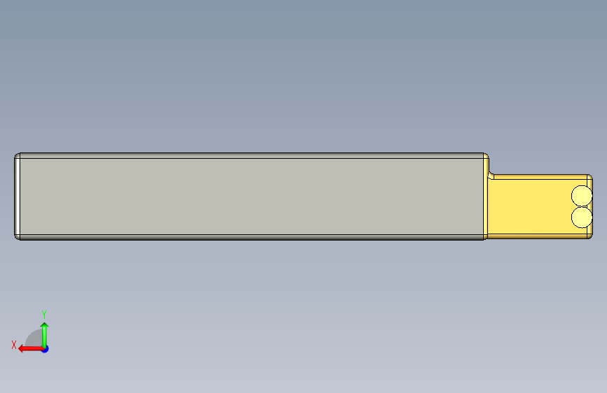 80mAh 锂离子电池-PTC Creo Elements-STEPIGES 背面视图
