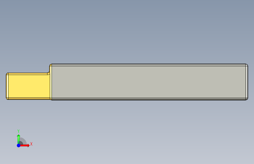 80mAh 锂离子电池-PTC Creo Elements-STEPIGES 正面视图