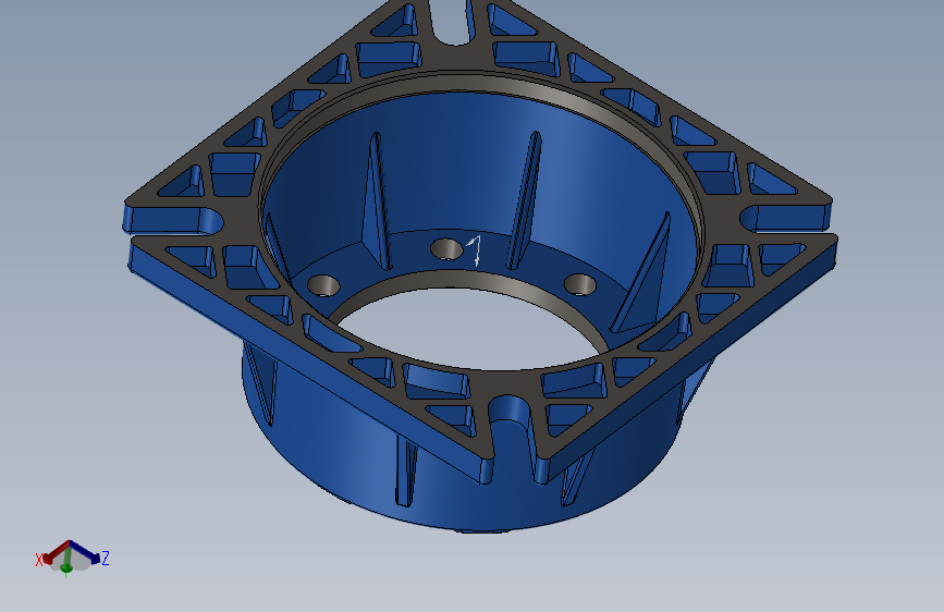 2021版Solidworks模型具有长法兰的Motovario 063-SW-STEPIGES