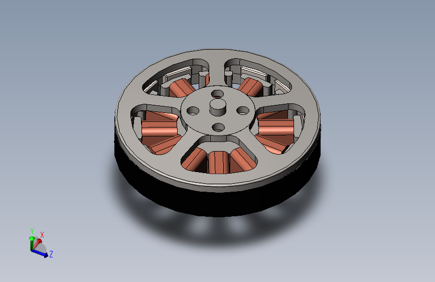 2022年SOLIDWORKS中的BLDC 5010电机-SW-STEPIGES