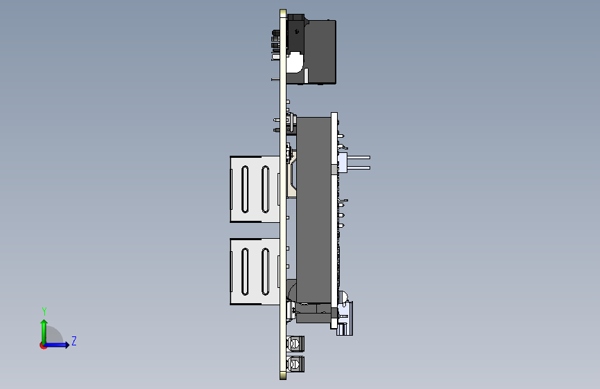 Arduino2560分配板-SW- 左侧视图