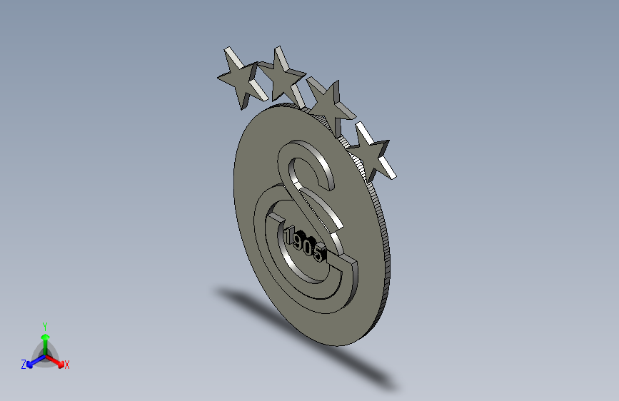 Catia重制的Galatasaray队徽-CATIA-STL