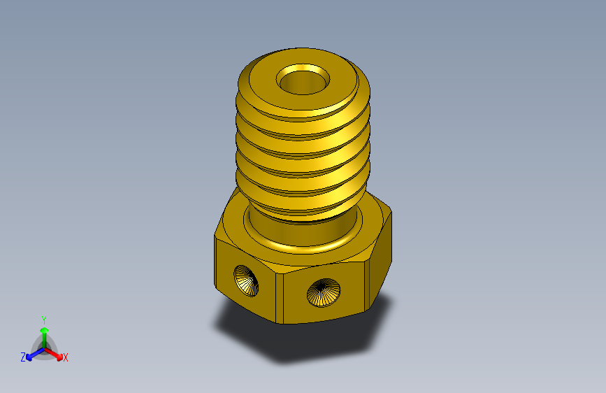 E3D文档提取黄铜0.4mm V6喷嘴-STEPIGES-