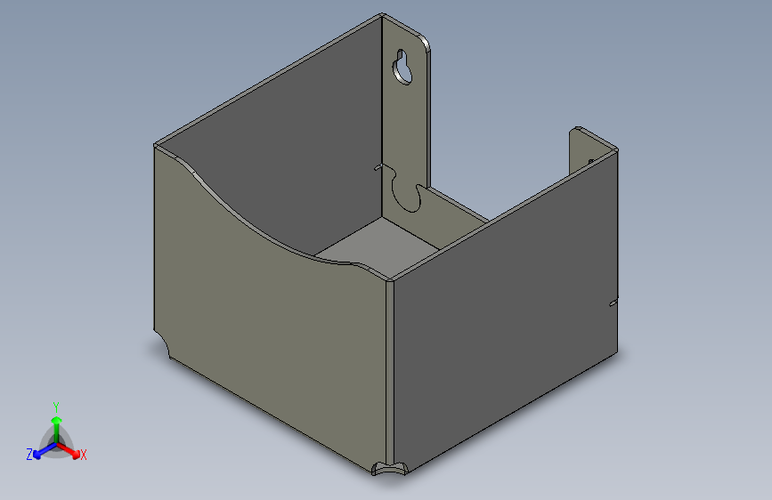 PET材质2mm激光切割用铰刀120X120X90尺寸的支票盒-STEPIGES-AutoCAD