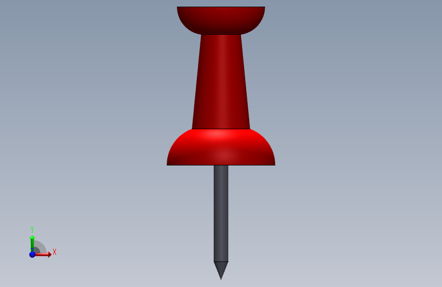 SolidWorks软件设计Pin连接-SW-3D Manufacturing Format 正面视图