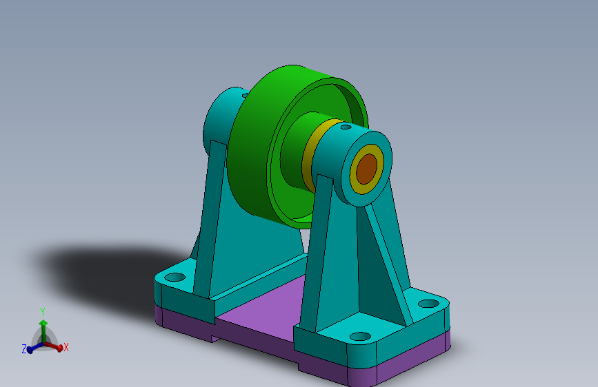 SOLIDWORKS设计的PULLY-SW-