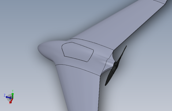 Solidworks设计的Skywalker X8无尾RC飞机-SW-STEPIGES
