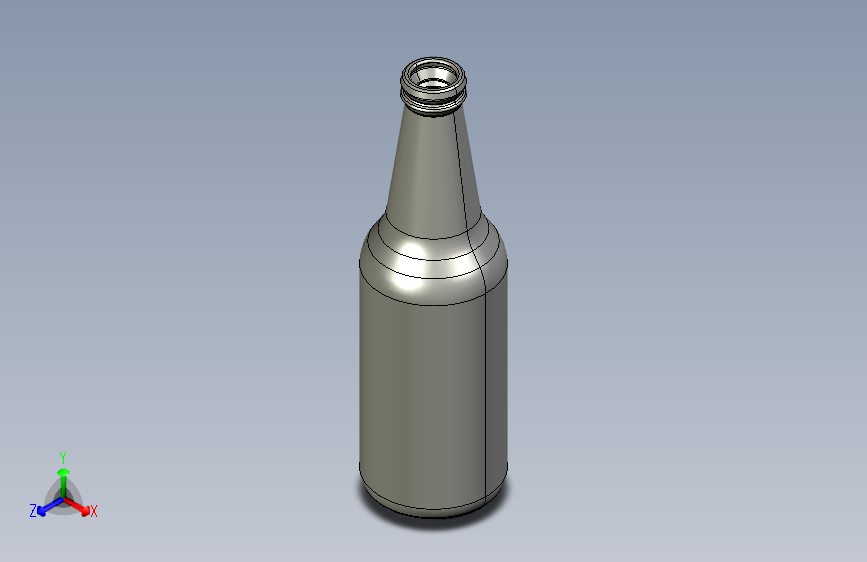 SolidWorks设计的玻璃瓶-STEPIGES-