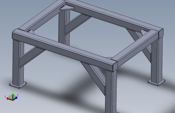 SolidWorks设计的钢架结构--Snagit