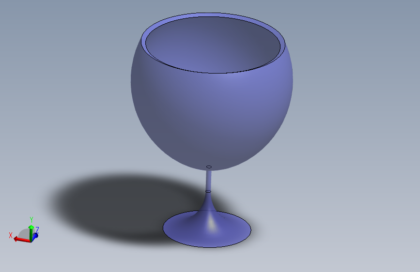 SolidWorks设计的酒杯-SW-