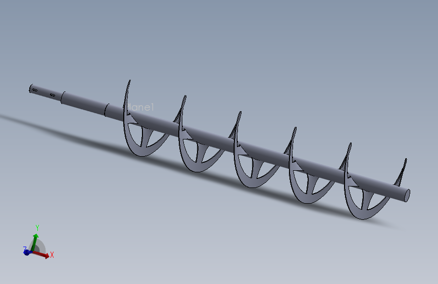 SolidWorks设计的螺旋输送机-SW-