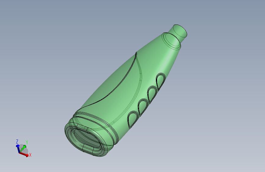 Solidworks设计的洗碗机瓶具有清洁剂瓶-SW-