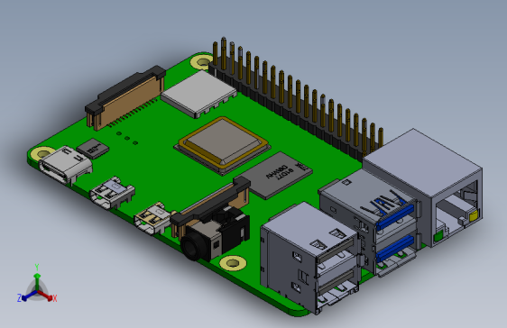 Thangs上传的Raspberry Pi 4 Model B.SLDPRT-SW-