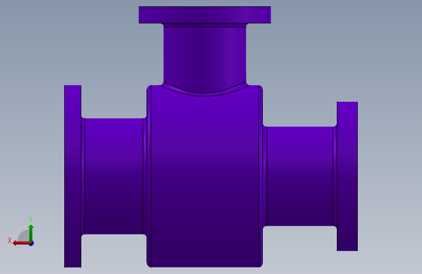 T形管道连接器-SW-_SOLIDWORKS 2023_模型图纸下载 – 懒石网