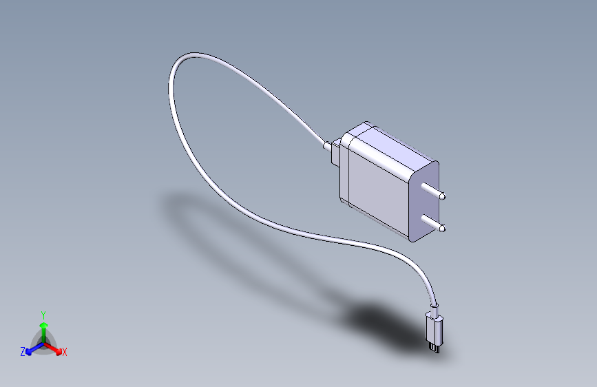 USB快充器-CATIA-