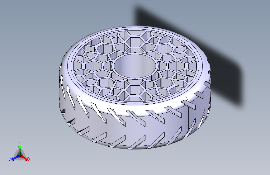 不充气的轮胎-CATIA-