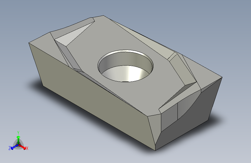 不含切削端半径的CNC铣削装置-Autodesk Inventor-