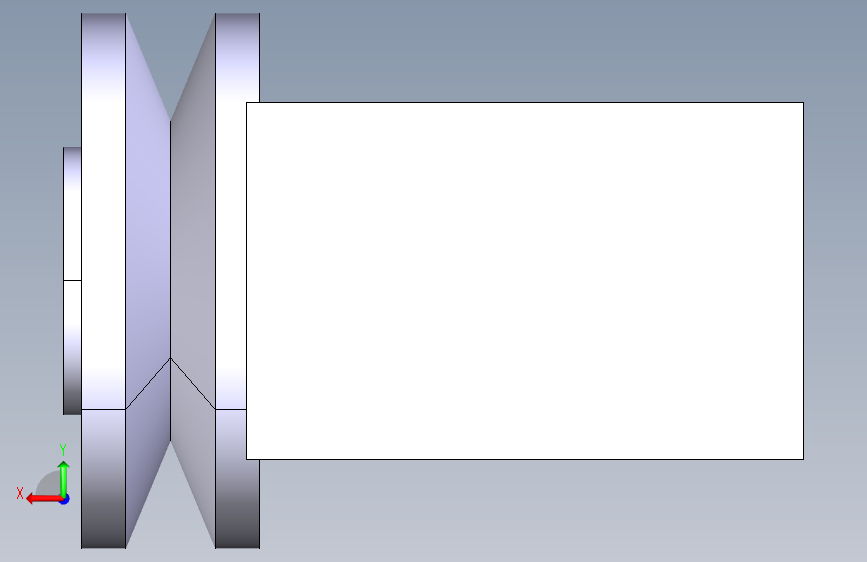 传动的轮子支架-CATIA- 背面视图