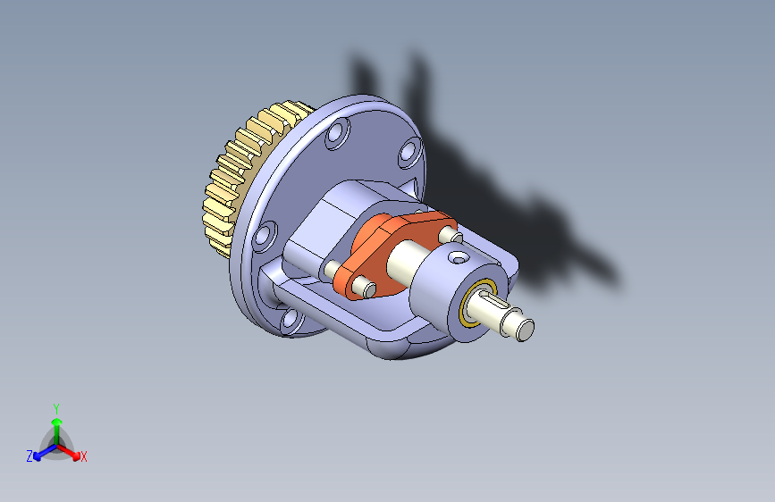 传动性能优良的动力传动组件-Autodesk Inventor-