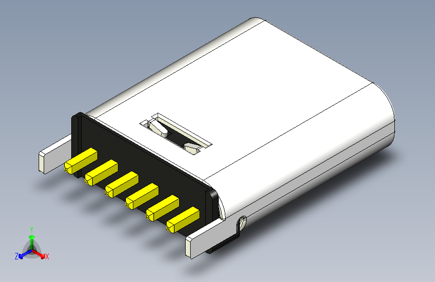 垂直式USB Type C 6针母接口-STEPIGES-