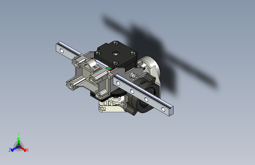 带MGN12轨道和Titan Aero挤出机的3D打印头组件-STEPIGES-3D Manufacturing Format